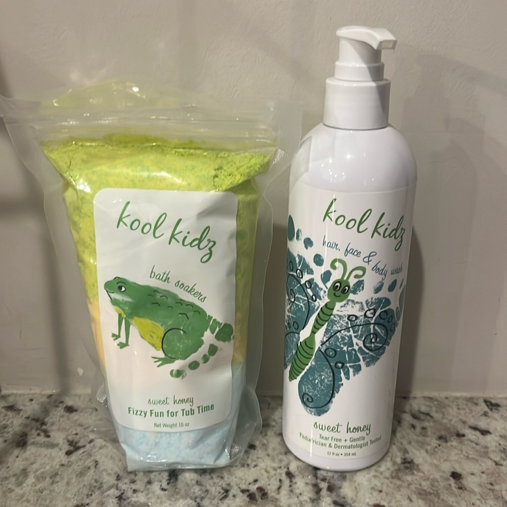 Bundle kool kidz by Caren bath, soakers and hair, face, body wash